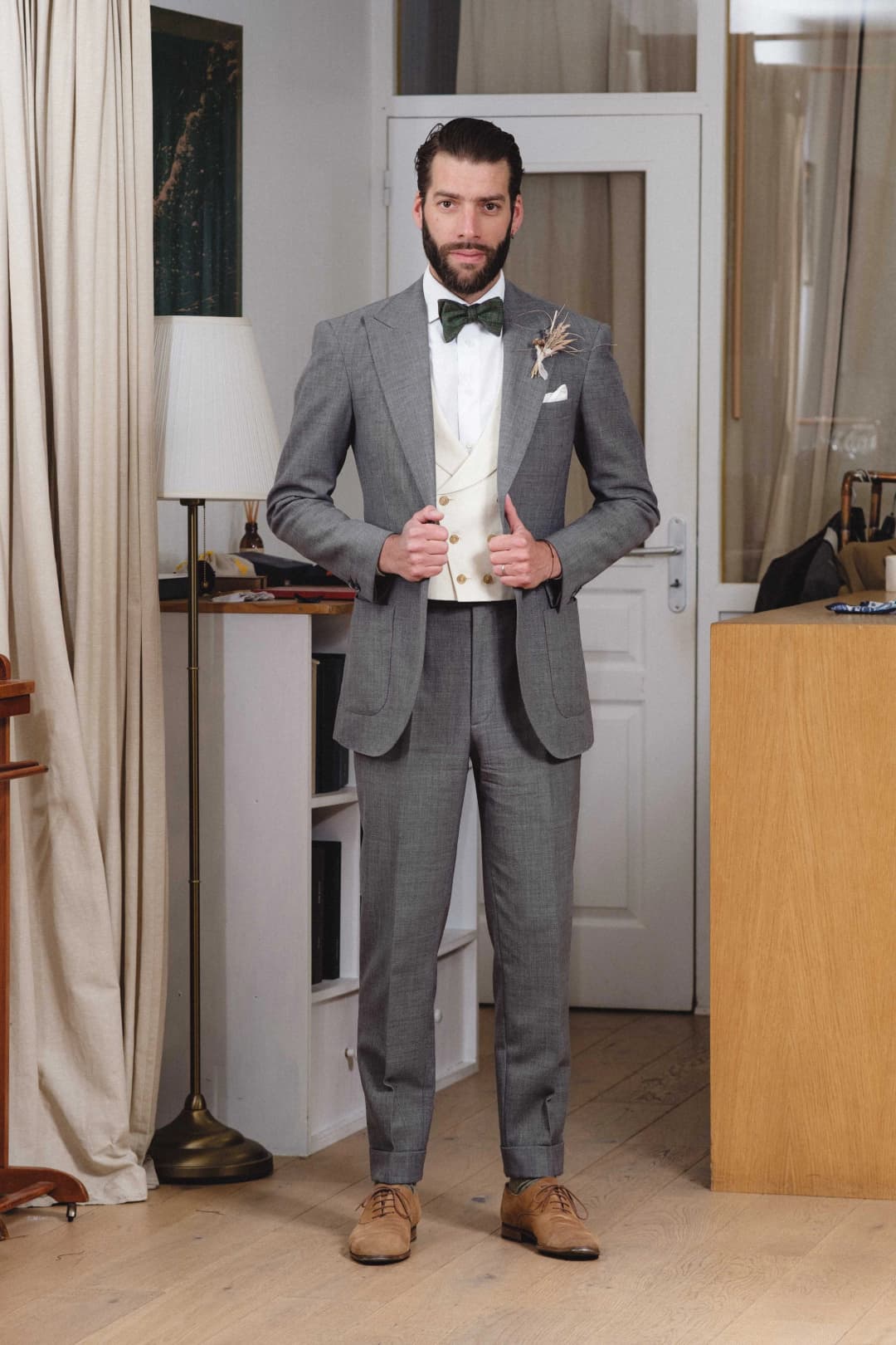 Collection Mariage - Costume gris clair premium