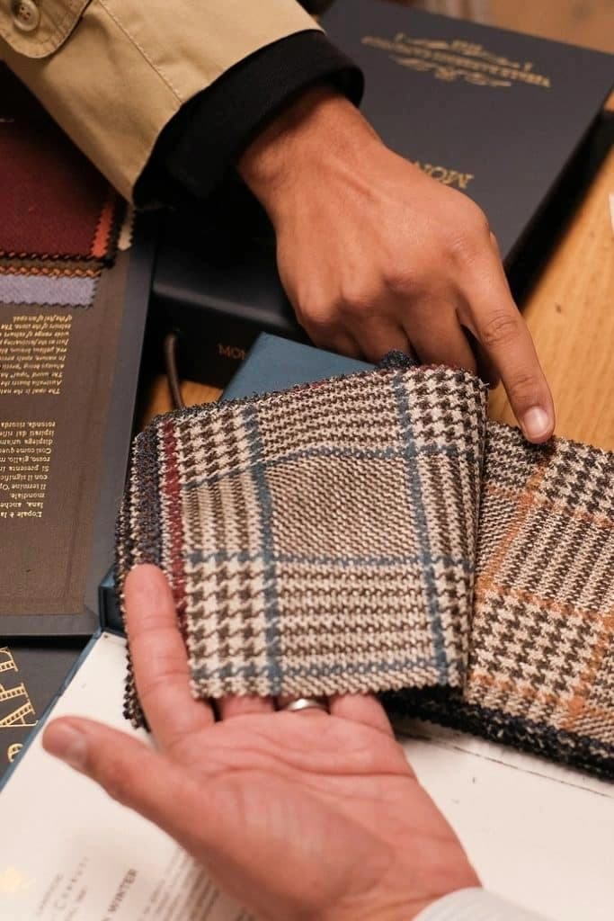 Échantillons de tissus de luxe